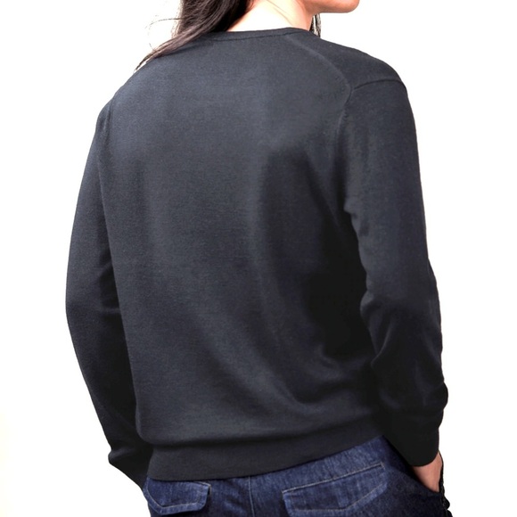 BANANA REPUBLIC Men's Merino Vee Sweater, gray - Picture 2 of 4